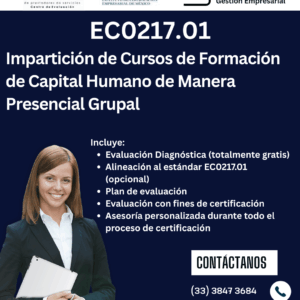 EC0217.01 - Impartición de cursos de formación de capital humano